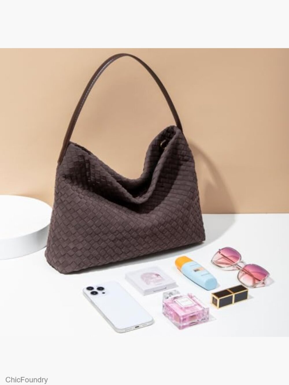 Woven Tote Bag with Removable Strap - Fits Laptop - Picture 3 of 7